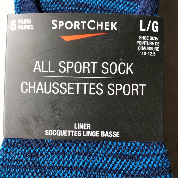 SportChek ~ 6 Pack Invisible Sock ~ Size 10-12.5 - Picture 2 of 6